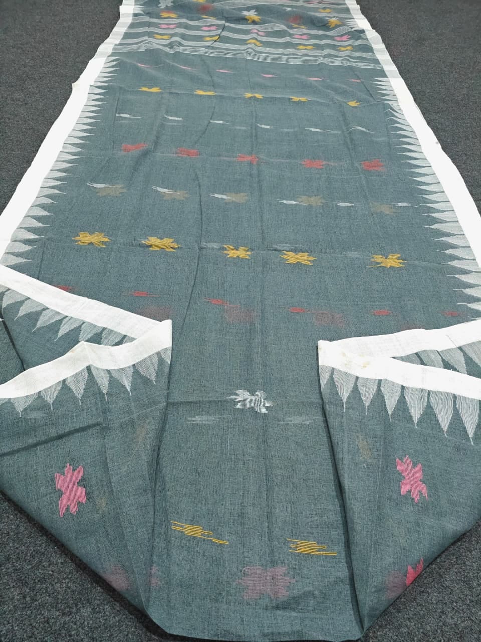 Authentic handloom
 monipuri cotton saree
With bp
