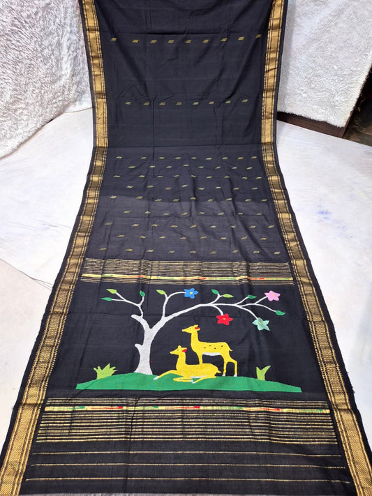 Pure Cotton handwoven paithani saree
