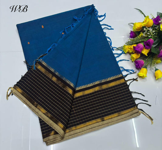 😇 *Kanchi cotton sarees*
🦋 *Pure cotton Sarees*
🎉 *Fancy plain cotton sarees with line  pallu*
🐟 *80 *80 counts*
🧶 *With running blouse*
🦢 *6.20mtrs saree length*