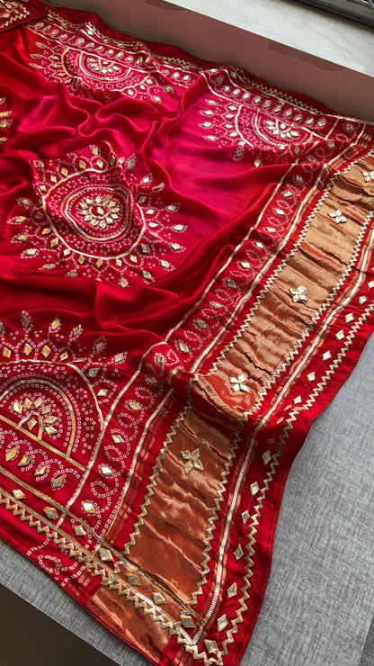 Aaranjali | Gota Patti on Gajji Silk
