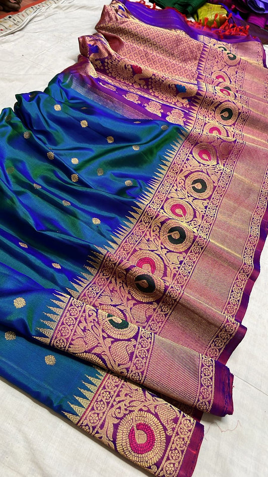✨✨Pure Gadwal Traditional
           Meenakari turning
           Border Pattu Sarees ✨✨