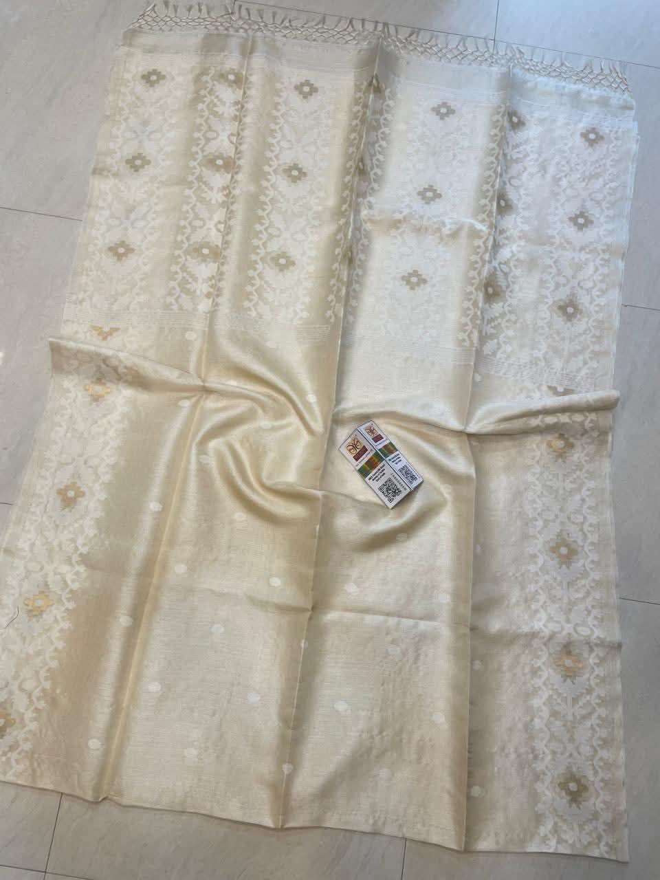 Jasmine | Tussar Jamdani