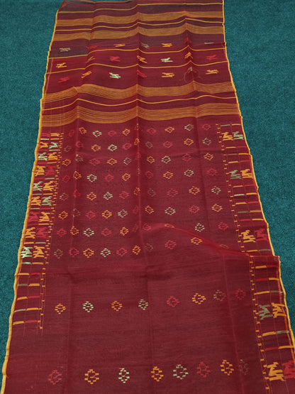 Dilip | Cotton Silk Dhakai Saree