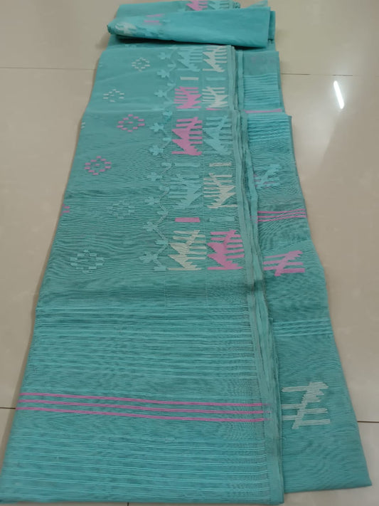 Authentic bangladesi 
half silk jamdani
With bp