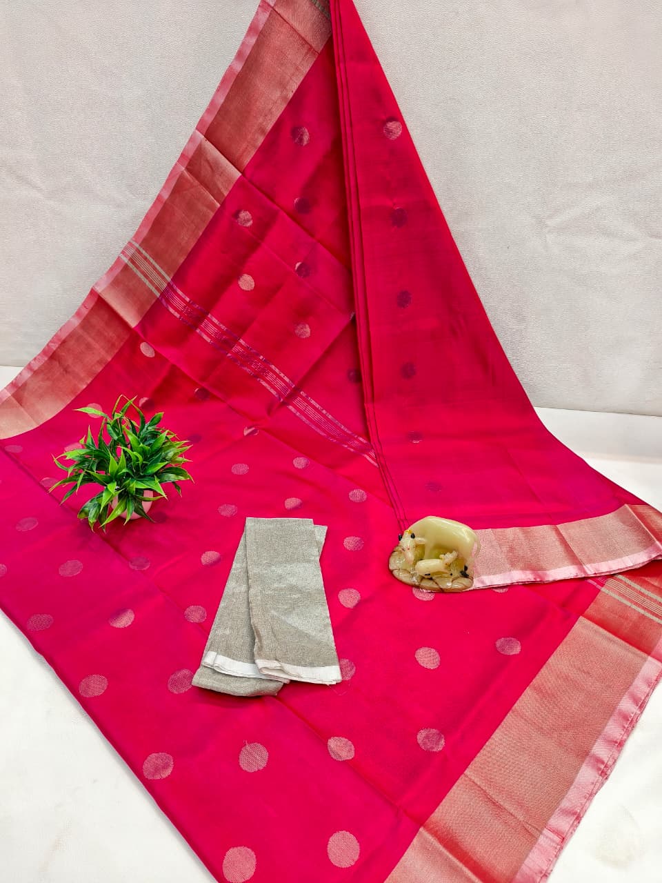 Upasana | Pure silk uppada with dollar buttis