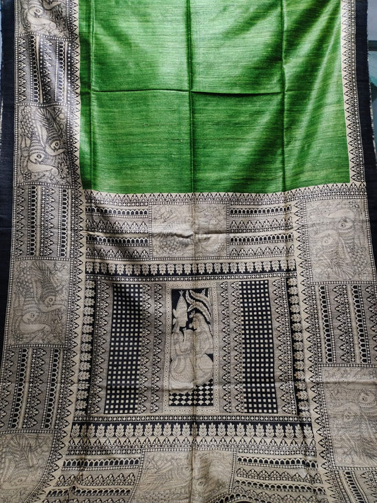 Ankita  | Screen prints on tussar silk