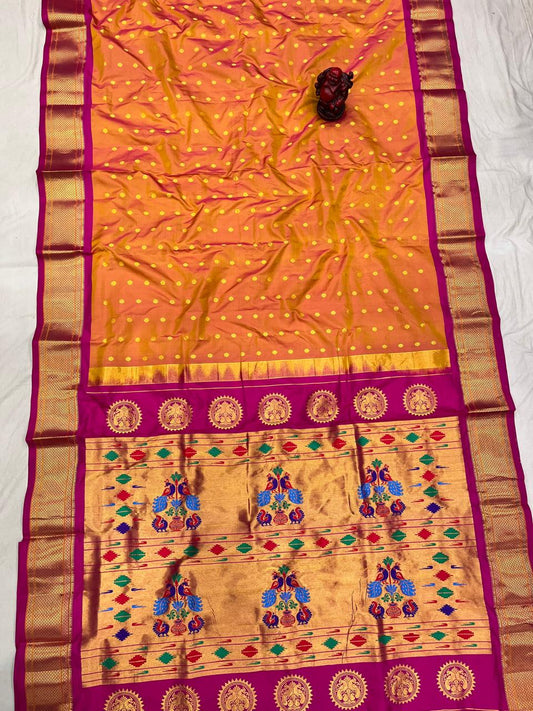 Chernali | Kalanjali Pure Silk Paithani Saree