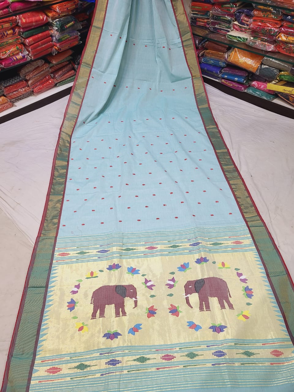 Ananya | Cotton Handloom Paithani Saree