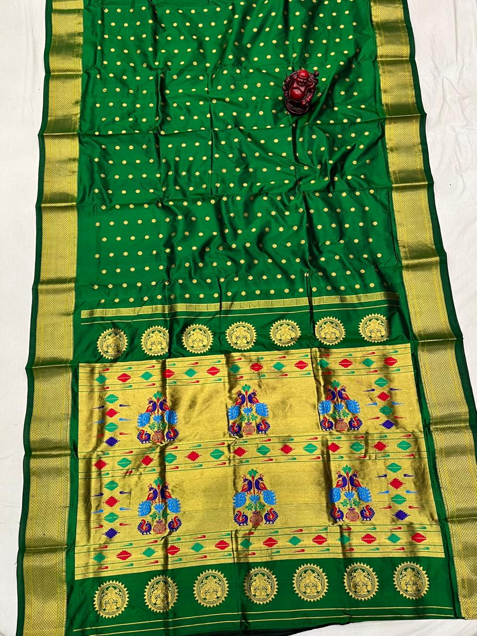 Chavini | Kalanjali Pure Silk Paithani Saree