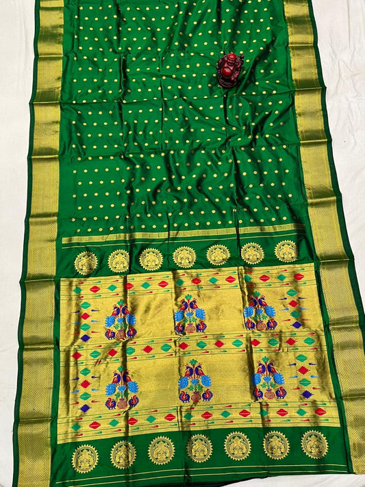 Chavini | Kalanjali Pure Silk Paithani Saree