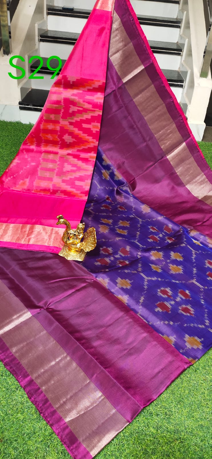 Asawari-ikkat | ikat design silk sarees