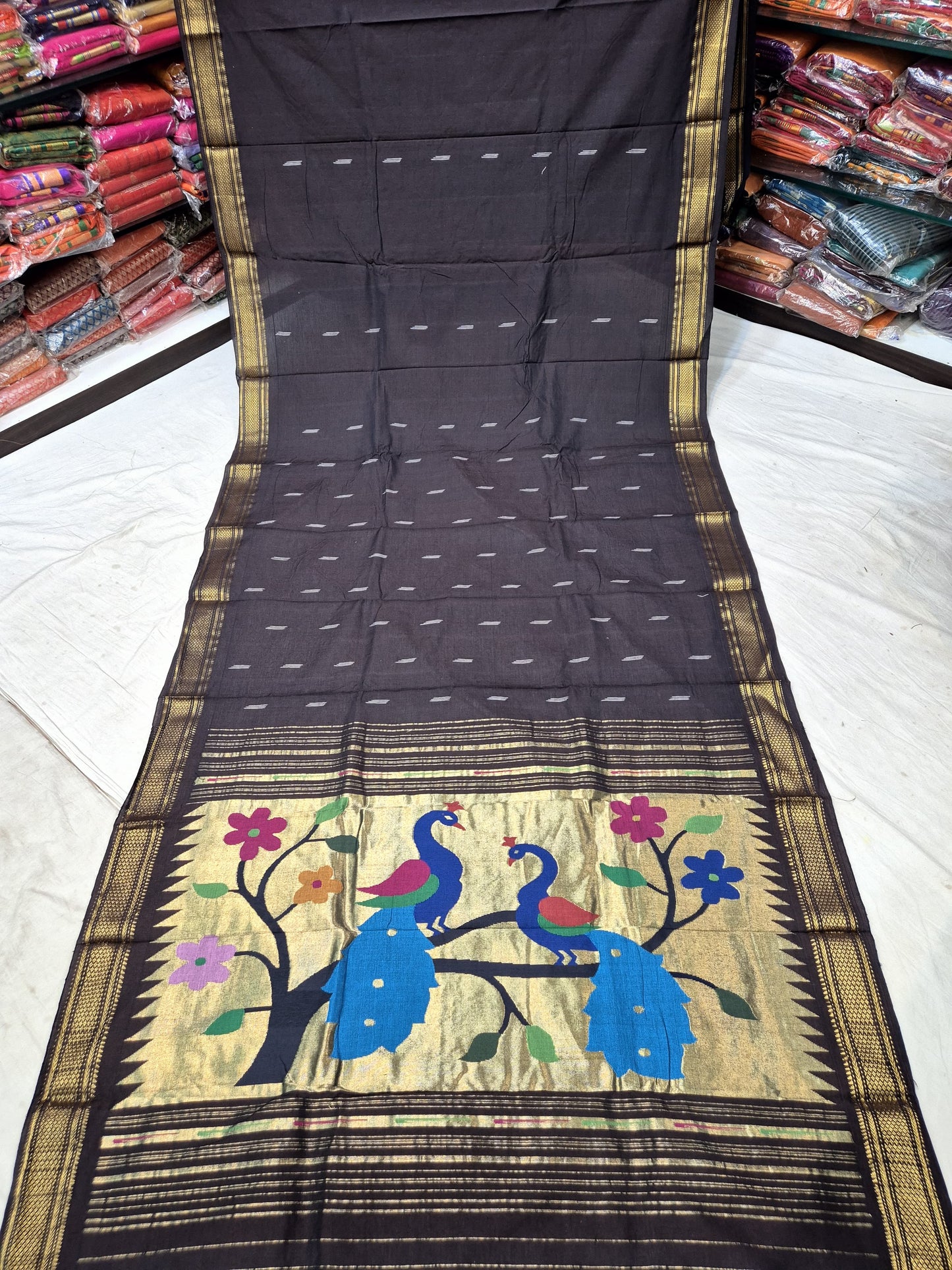 Akshara | Cotton Handloom Paithani Saree