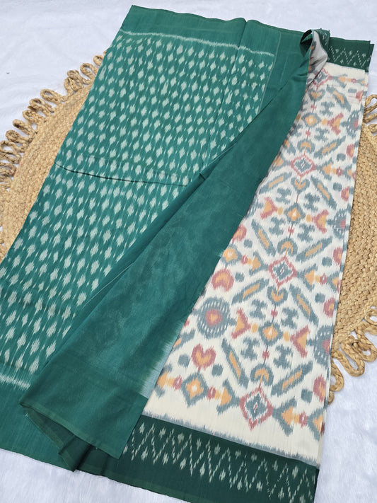 Ikshita | Pochampalli Cotton Ikat Saree