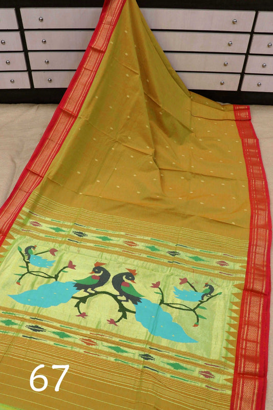 Kriti | Cotton Handloom Paithani Saree