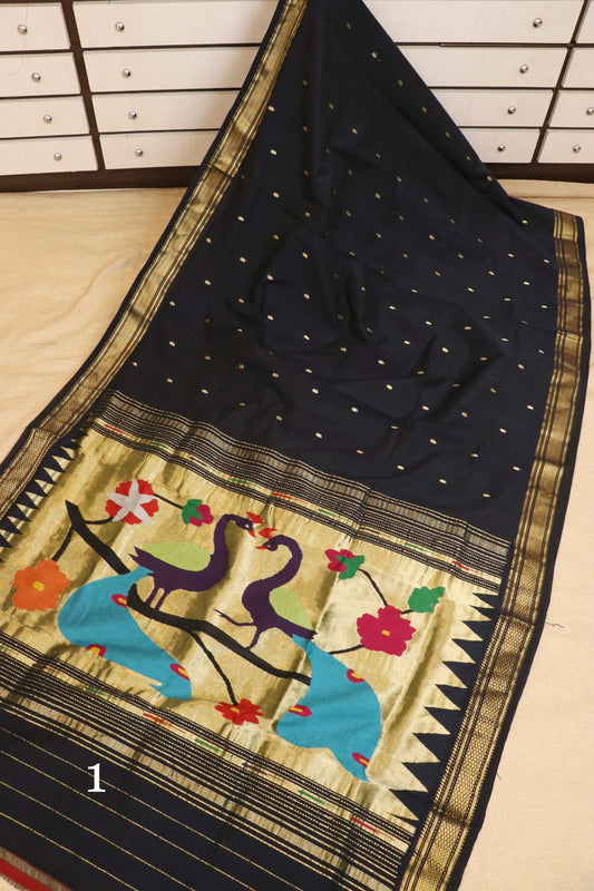 Lina | Cotton Handloom Paithani Saree