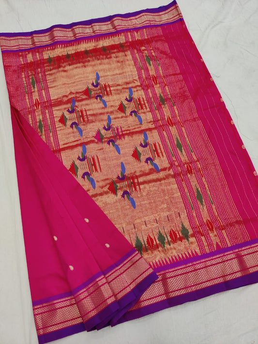 Bhavjali | Pure handloom silk paithani