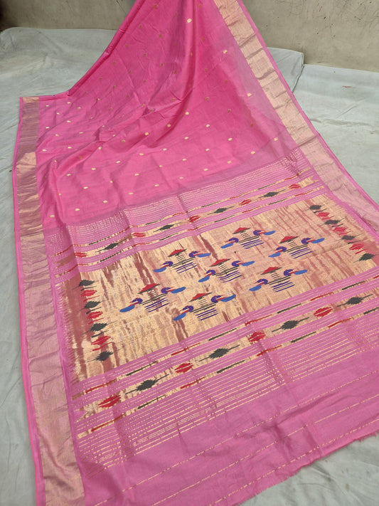Paiksha | Cotton Handloom Paithani Saree