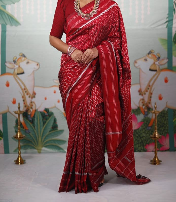 Smitha-ikkat-silk-saree | Ikkat-silk-saree