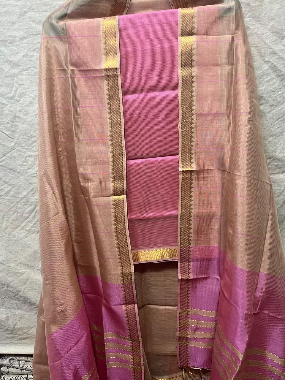 Sanketa-mangalagiri-pattu-dress-material | Mangalagiri-Pattu-Dress-Material