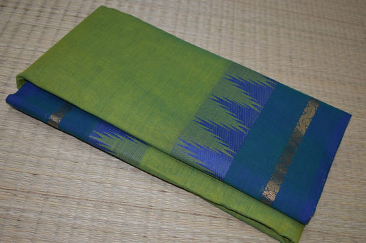 Chettinadu Cotton Saree in Green