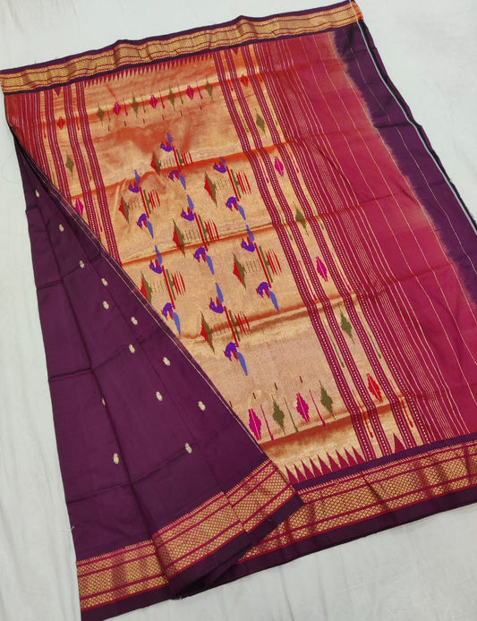 Pivshita | Pure silk handloom Paithani Saree