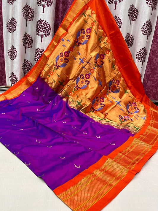 Phineeas | Powerloom Kadiyal Paithani Silk Saree