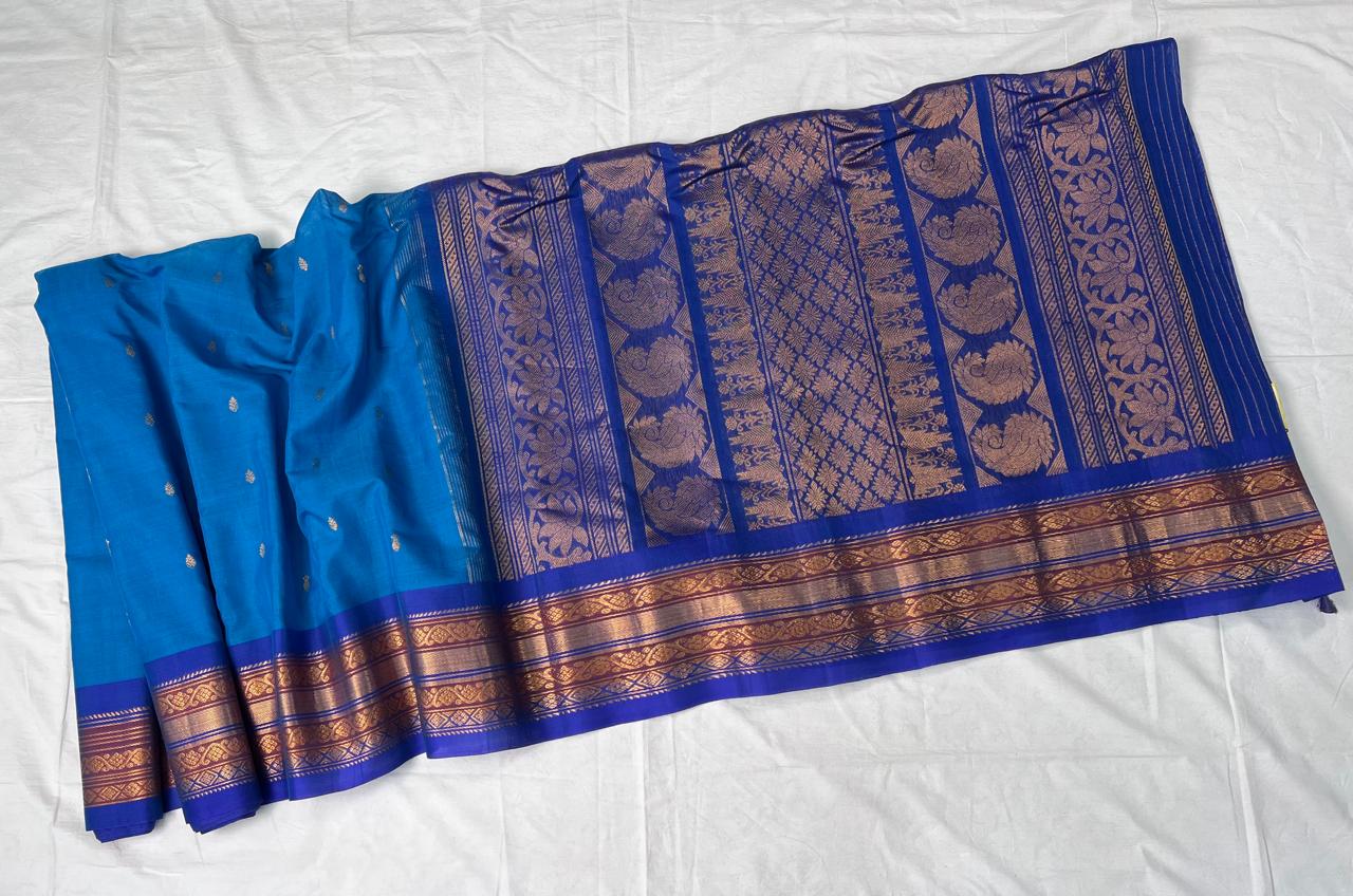 Farida | Gadwal Sarees in Silk Cotton