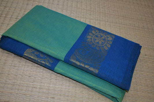 Chettinadu Cotton Saree in Blue