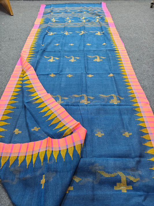 Authentic handloom 
monipuri cotton saree
With bp
