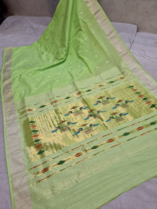 Pairavi | Cotton Handloom Paithani Saree