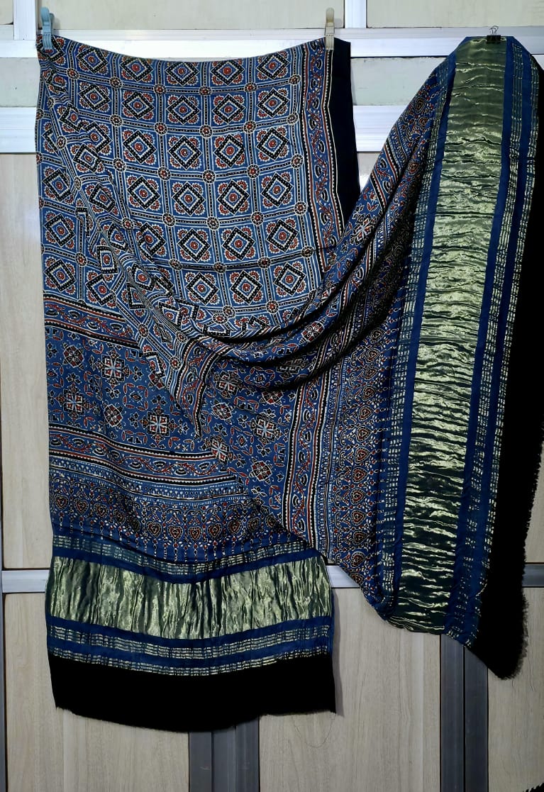 Abhvesh  | Ajrakh Dupatta
