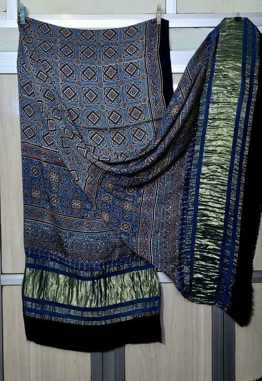 Abhvesh  | Ajrakh Dupatta