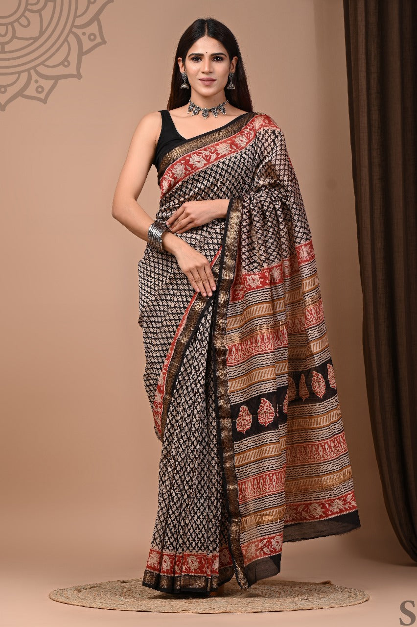 Mitu | Block prints on cotton silk