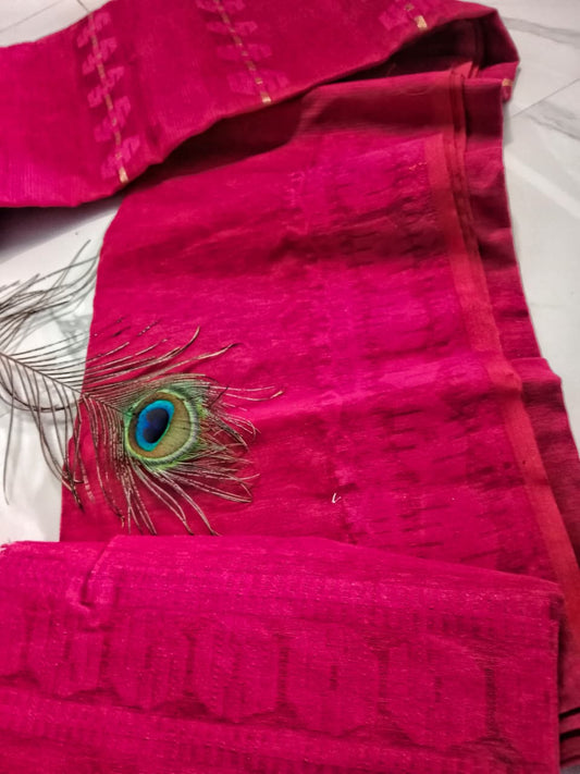 Jamritha | Soft Cotton Jamdani Saree