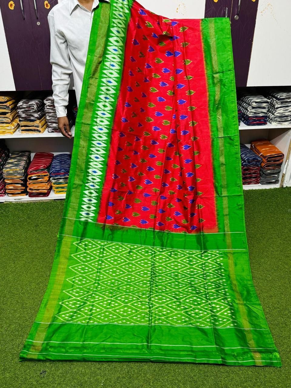 Harshika | Pure silk ikat saree