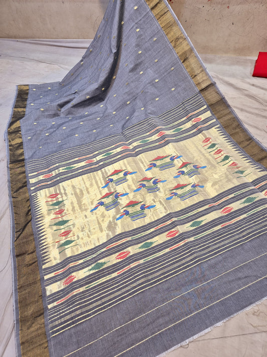 Paikesi | Cotton Handloom Paithani Saree