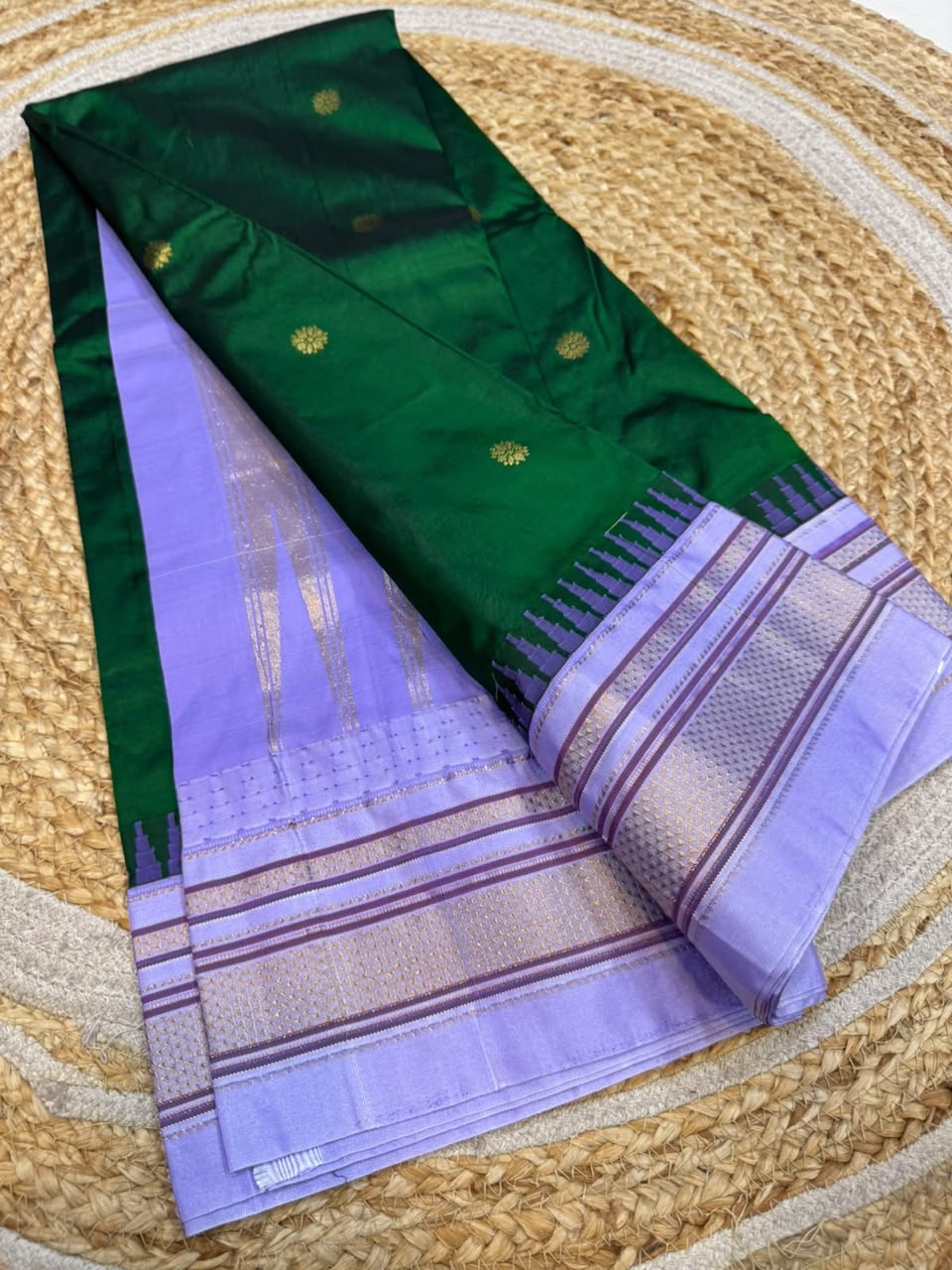 *All New Colours* 

*Exclusive silk ilkal saree*
*Pure silk korvai temple border* with *body butta* design superior quality ilkal saree & contrast blouse 
6.10mtrs length 
Full body pure silk 
Border, pallu & blouse semi silk 