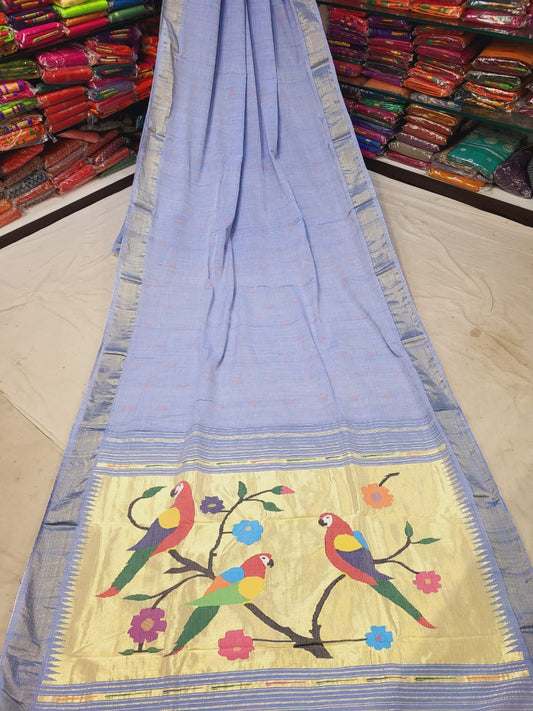 Yochana | Cotton Handloom Paithani Saree