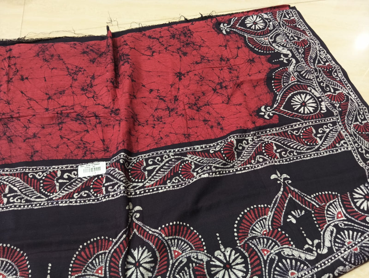 Cotton sorutuli handbatik saree with bp