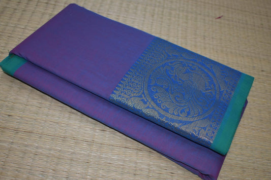 Chettinadu Cotton Saree in Blue