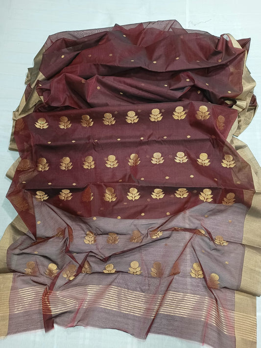 Kalmi-cotton-silk-chanderi | Chanderi In Cotton Silk