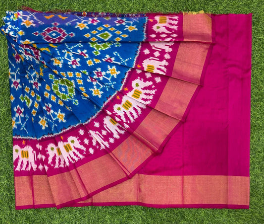 Bhavlata | Pochampally Ikat silk saree