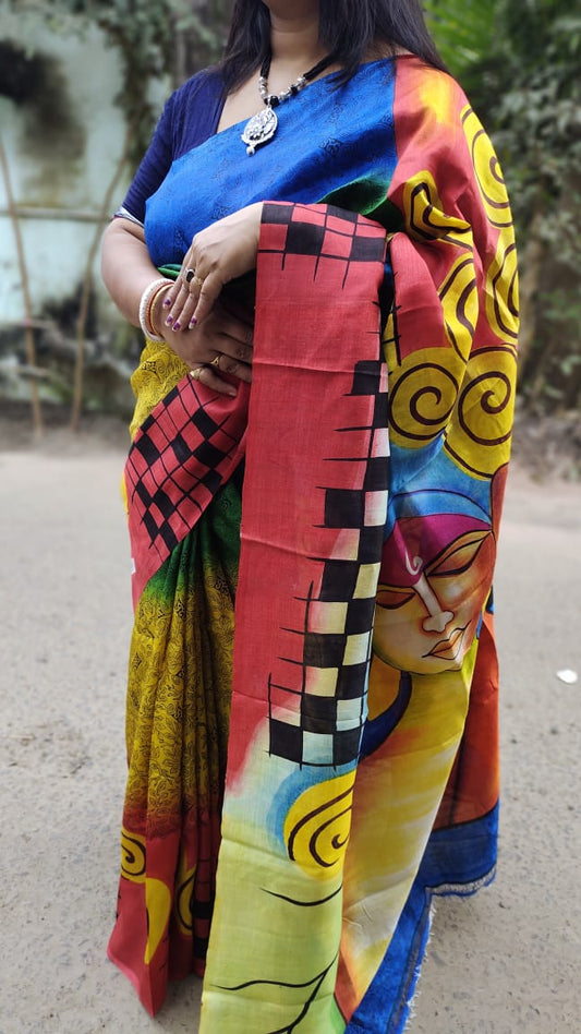 Adinapriya | Murshidabad Silk Batik Sarees