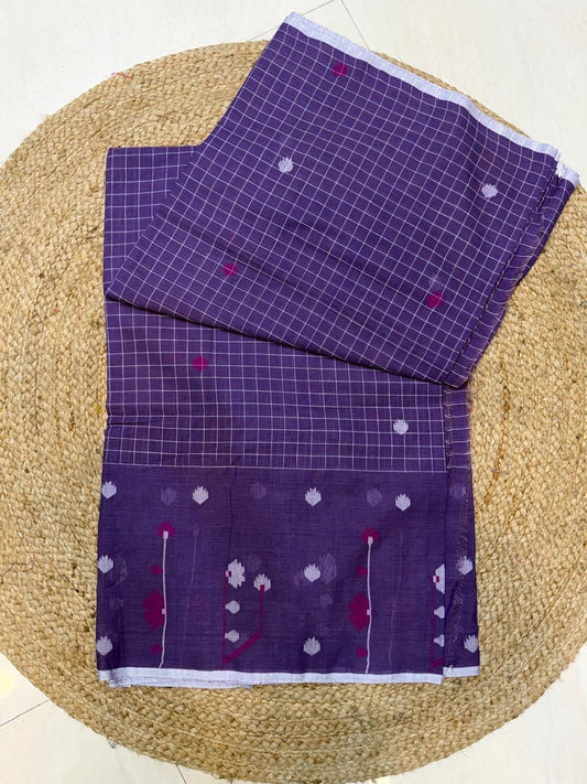 *Metirials*- 100 Count Cotton
 *Item Nam*- Authentic 100% Cotton
 Jamdani Neddle Work Blouse Piece 