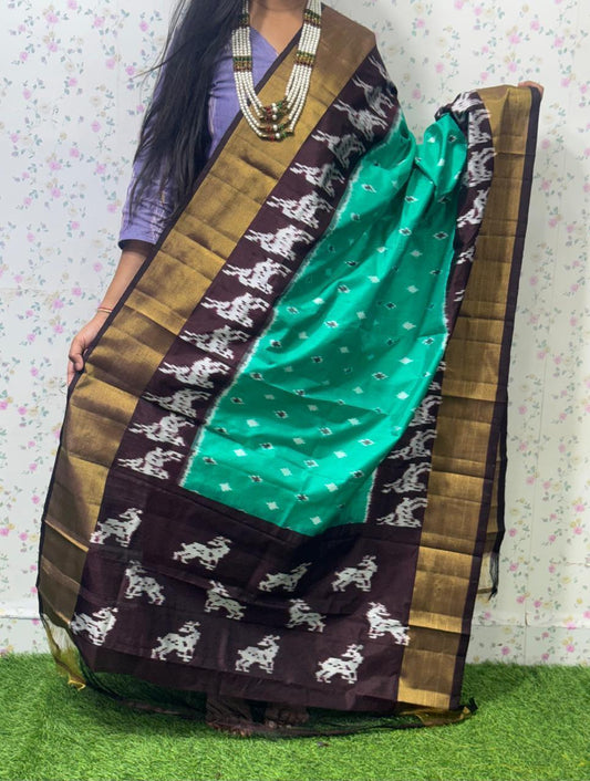 *IKKAT SILK DUPPATA*
*Length: 2.5 meters*
*Height: 36 inches*