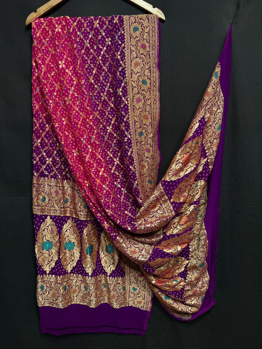 Bhagyashree | Nimzari Bandhej Dupatta