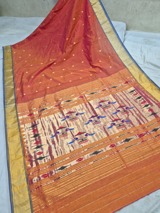 Paithili | Cotton Handloom Paithani Saree