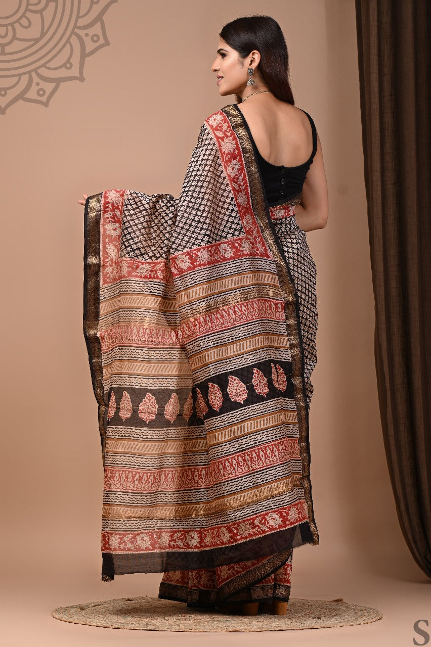 Markandeya | Block prints on cotton silk