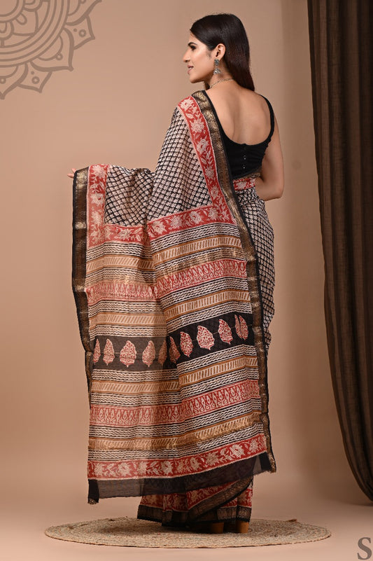 Markandeya | Block prints on cotton silk