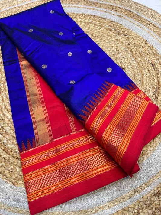 *All New Colours* 

*Exclusive silk ilkal saree*
*Pure silk korvai temple border* with *body butta* design superior quality ilkal saree & contrast blouse 
6.10mtrs length 
Full body pure silk 
Border, pallu & blouse semi silk
